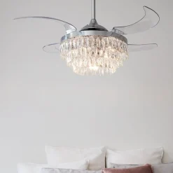 Beacon Lighting Loftventilatorer > Beacon loftventilator med lys Fanaway Veil krom lydløs