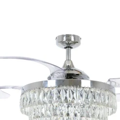 Beacon Lighting Loftventilatorer > Beacon loftventilator med lys Fanaway Veil krom lydløs