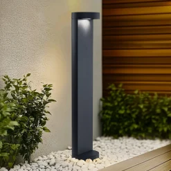 Gadebelysning ^ BEGA LED-gadelampe 99058 K3, grafit, støbt aluminium, glas