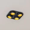 BEGA Indbygningsspots > LED indbygningsspot Studio Line sort/messing, 4 lyskilder.