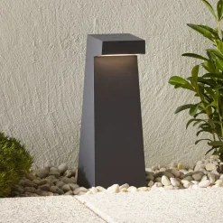 Sokkellamper ^ BEGA 77276 LED-sokkellampe, grafit, 3.000 K