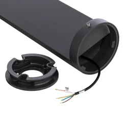 BEGA Sokkellamper > LED-sokkellampe 84749, grafit, støbt aluminium, glas