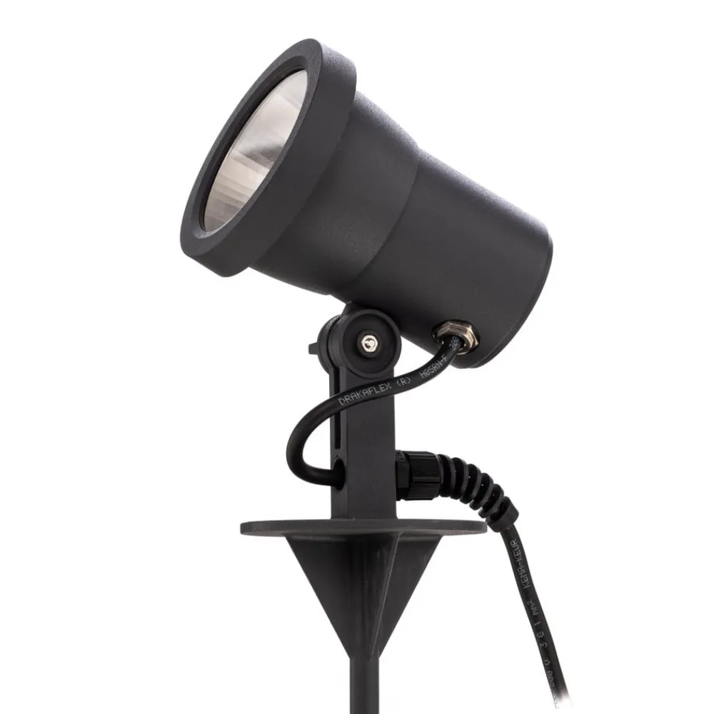 BEGA Udendørs Spot > udendørs spotlampe 85009, grafit, støbt aluminium, stik