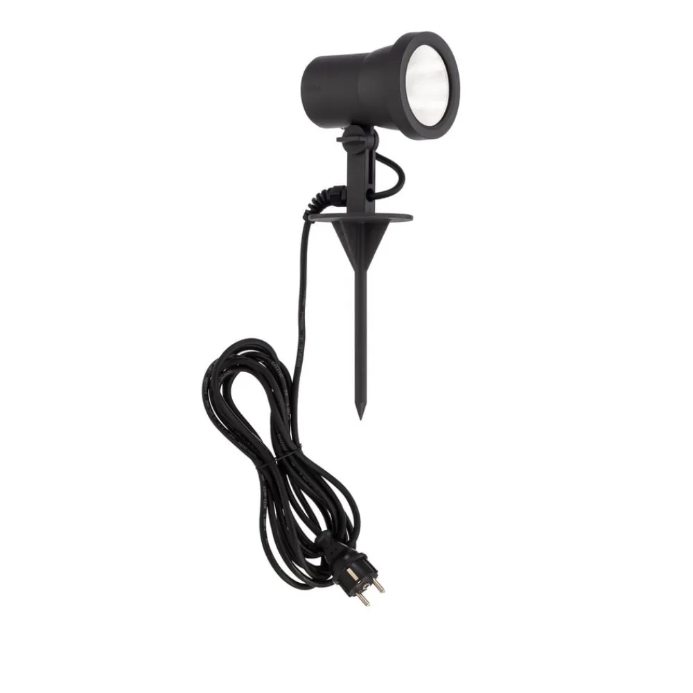 BEGA Udendørs Spot > udendørs spotlampe 85009, grafit, støbt aluminium, stik