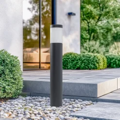 Gadebelysning ^ BEGA vejlampe 84417 K3, grafit, 3.000 K, støbt aluminium
