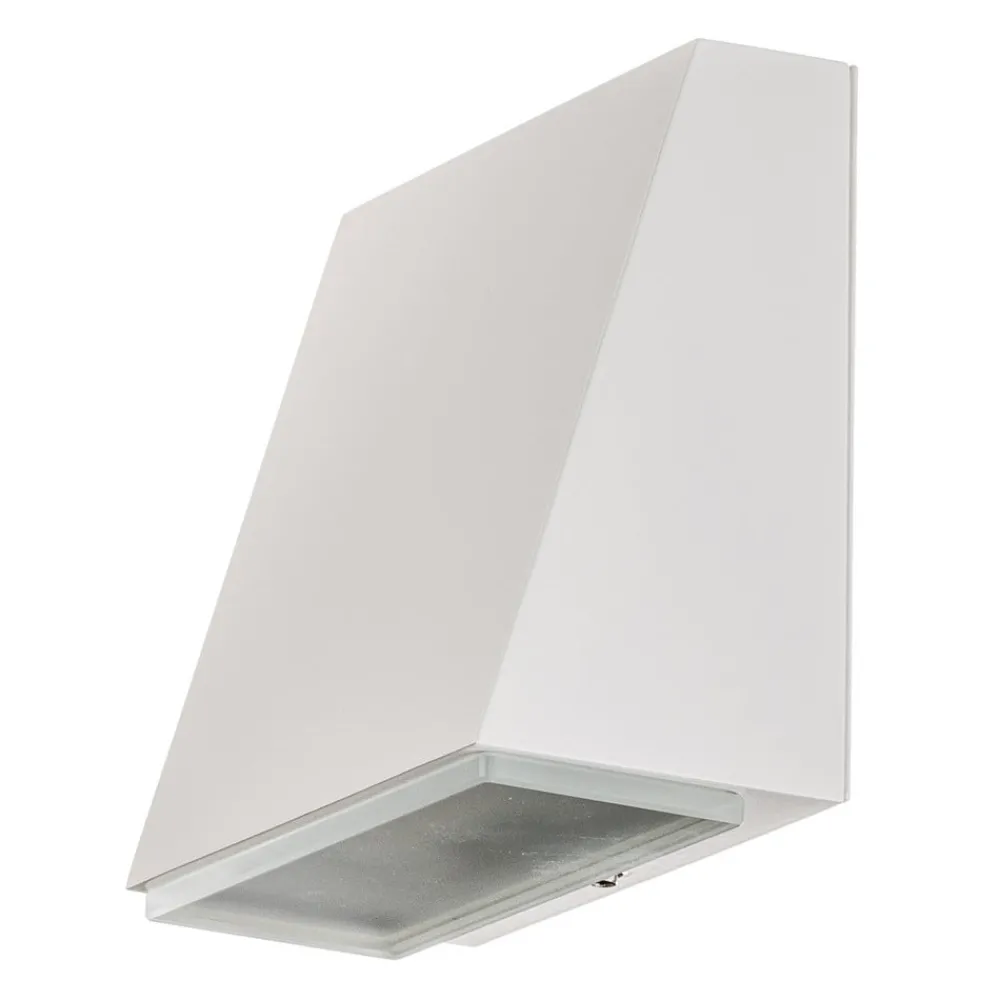 Væglamper ^ BEGA 78047 Væglampe trapez 3000K 9cm hvid 255lm