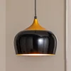 Opviq Pendellamper > Berceste 212-S hængelampe Ø30cm sort/guld