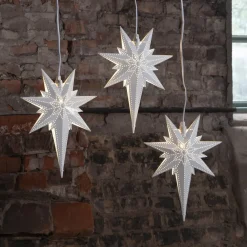 STAR TRADING Julepynt|Julestjerner > Betlehem dekostjerne af metal, hvid