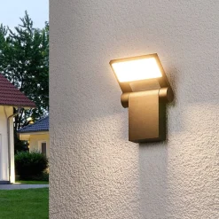 Lucande Væglamper > Bevægelig udendørs LED-væglampe Marius