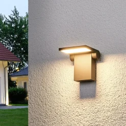Lucande Væglamper > Bevægelig udendørs LED-væglampe Marius