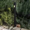 FARO BARCELONA Sokkellamper > Bezel LED-sokkellampe, sort, aluminium, højde 60 cm