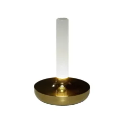 Dekorationsbelysning|Terrassebelysning ^ Konstsmide Biarritz LED-bordlampe, IP54, batteri, CCT, guld