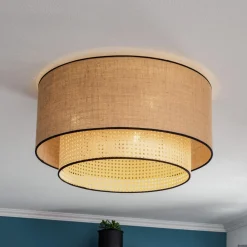 Duolla Loftlamper > Big Boho loftlampe, rattan, beige/sort