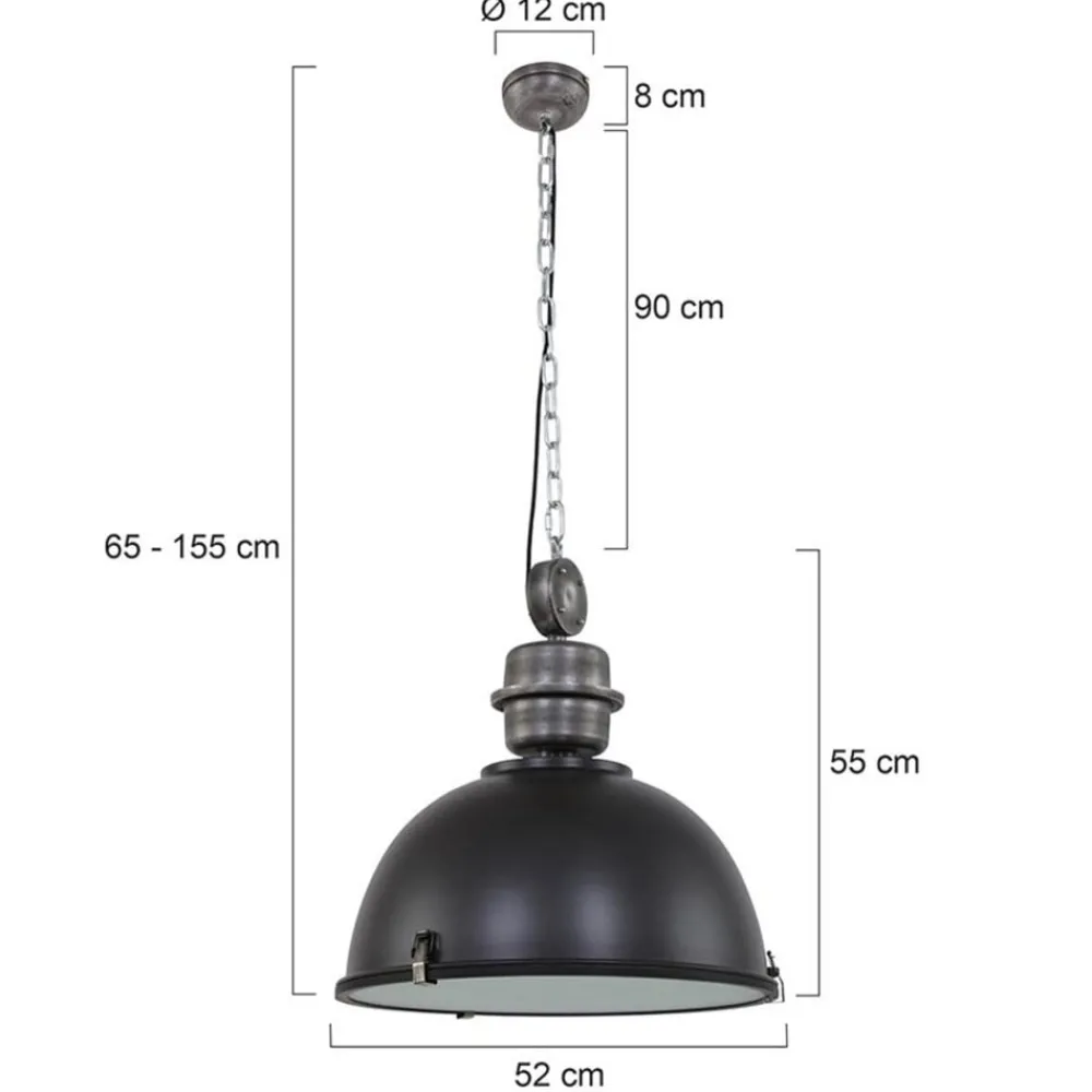 Pendellamper|Pendellamper ^ Steinhauer Bikkel L02 hængelampe, industriel, sort