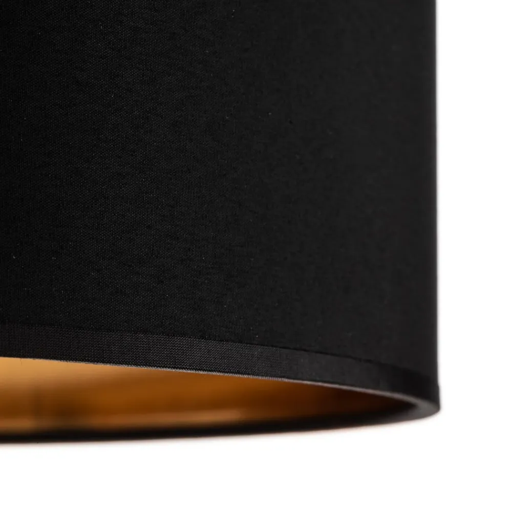 Loftlamper|Pendellamper ^ TK Lighting Bilbao loftslampe, sort/guld, Ø 45 cm