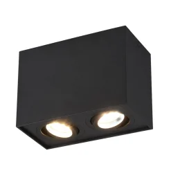 Spotlights ^ Trio Lighting Biscuit loftlampe, 2 lyskilder, sort