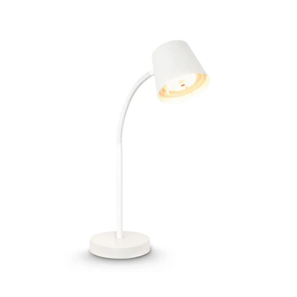 Arbejdsrum/Kontor|Bordlamper ^ Briloner Biwo LED-bordlampe, hvid, berøringsdæmper, metal