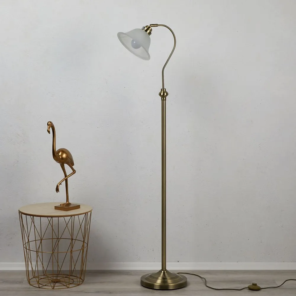 Searchlight Gulvlamper|Gulvlamper > BJANE fortryllende gulvlampe, patineret messing