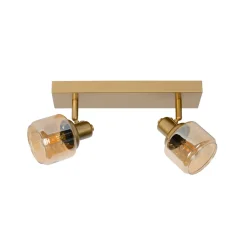 Lucide Loftlamper|Spotlights > Bjorn loftspot, 2 lyskilder, guld/messing