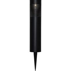 STAR TRADING Solcellelamper|Sokkellamper > Blace LED-solcellelampe i sort, 39 cm høj