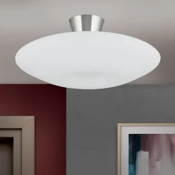 ORION Loftlamper > Blanc loftlampe, opalglas, mat nikkel