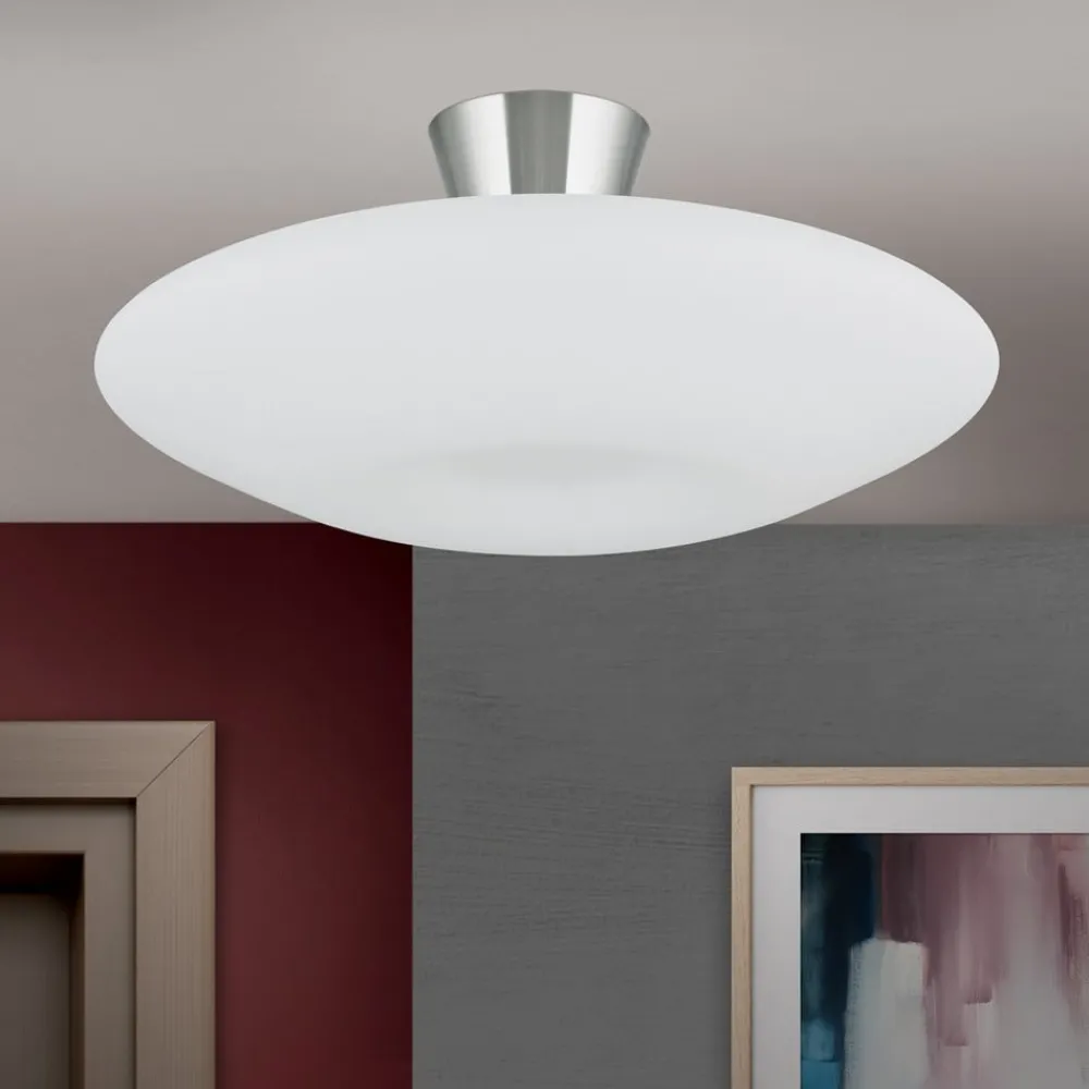 ORION Loftlamper > Blanc loftlampe, opalglas, mat nikkel