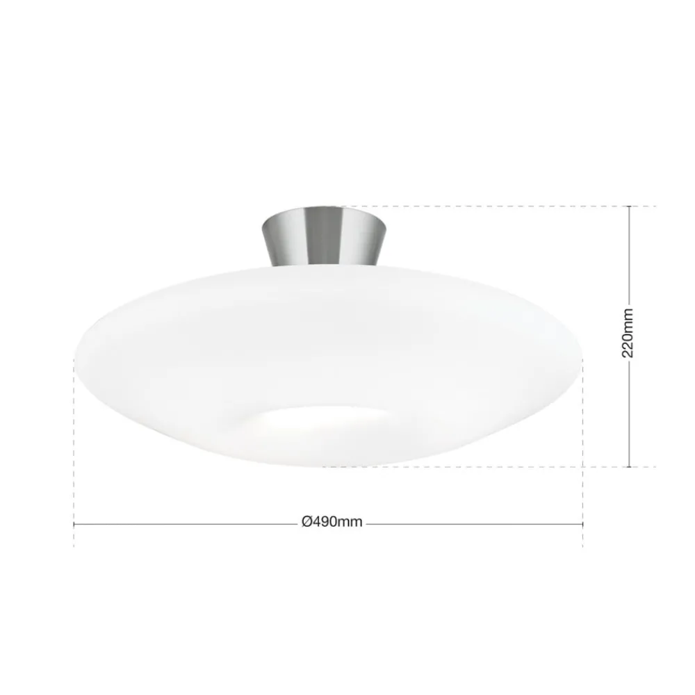 ORION Loftlamper > Blanc loftlampe, opalglas, mat nikkel