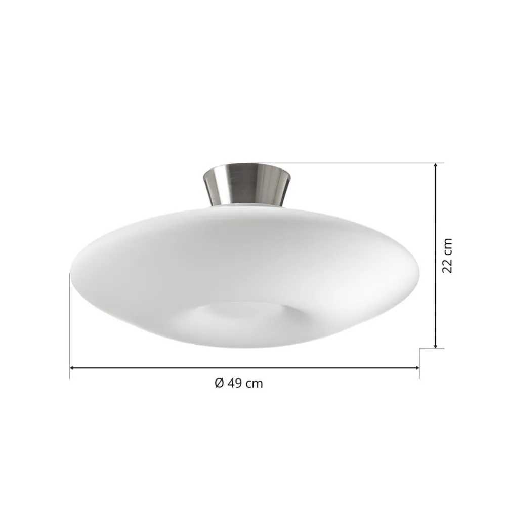 ORION Loftlamper > Blanc loftlampe, opalglas, mat nikkel