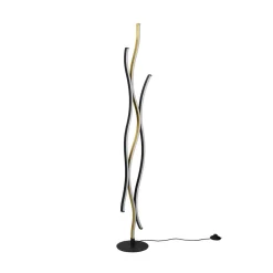 Trio Lighting Gulvlamper|Gulvlamper > Blaze LED-gulvlampe med lysdæmper, CCT, messing