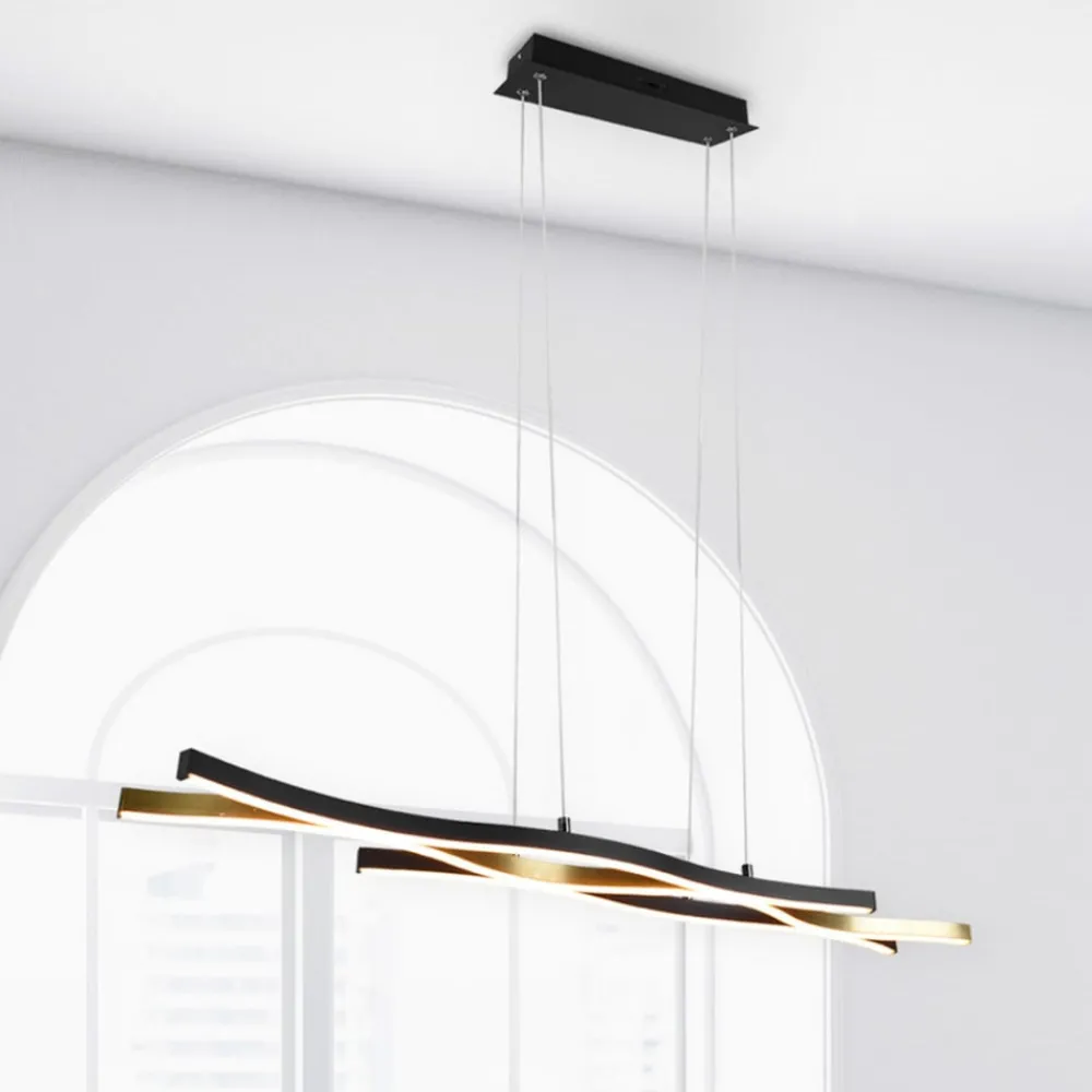 Trio Lighting Pendellamper > Blaze LED-pendel, CCT, dæmpbar, messing