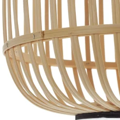 EGLO Gulvlamper|Gulvlamper > Bordesley gulvlampe, trefod, med træskærm