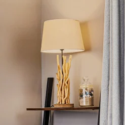 ONLI Bordlamper > Bordlampe Agar med stofskærm og træelement