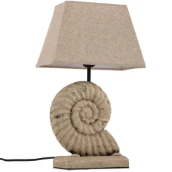 Bordlamper ^ ONLI Bordlampe Conchiglia med dekoreret fod