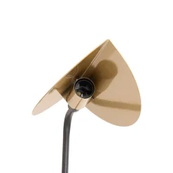 Opviq Arbejdsrum/Kontor|Bordlamper > Bordlampe Corner, sort/guld, højde 57 cm, E14