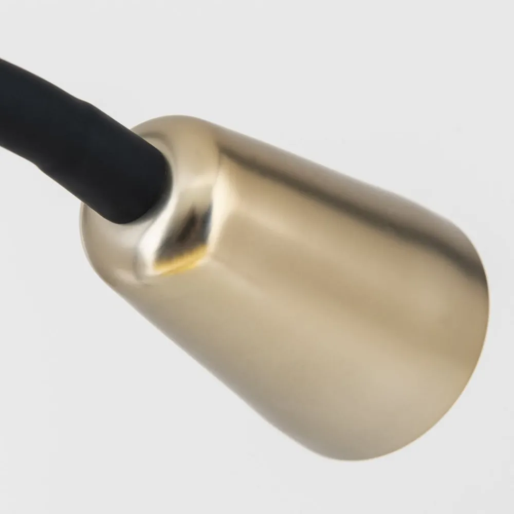 Arbejdsrum/Kontor ^ ORION Bordlampe Dotty, messingfarvet, højde 65 cm, klemme, GU10