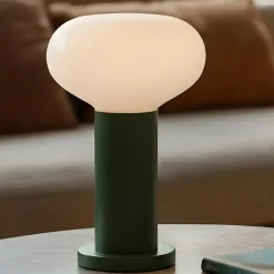 ALDEX Bordlamper > Bordlampe Flo, grøn, Ø 19 cm, glas