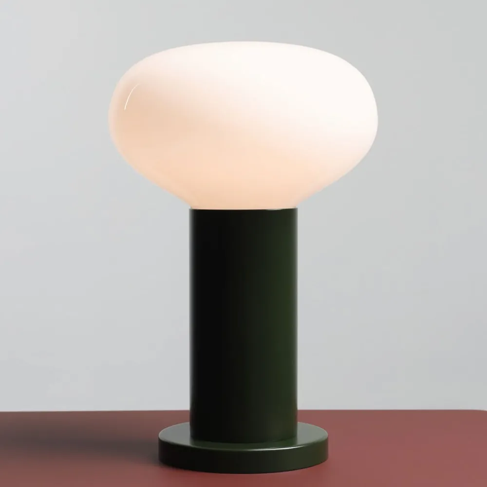 ALDEX Bordlamper > Bordlampe Flo, grøn, Ø 19 cm, glas