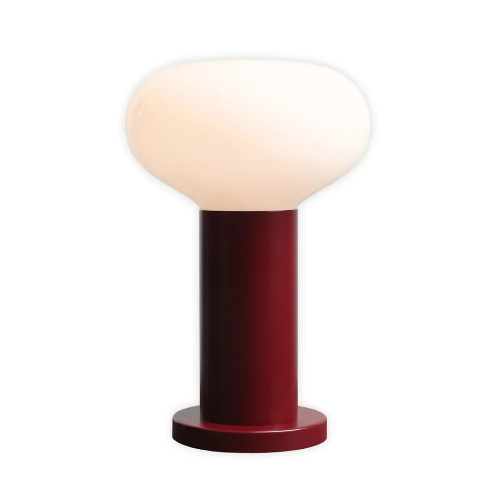 ALDEX Bordlamper > Bordlampe Flo, rød, Ø 19 cm, glas