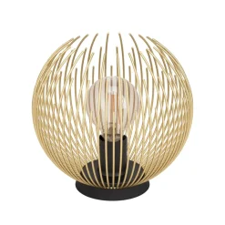 EGLO Bordlamper > Bordlampe fra Venezuela, skærm af gyldne stænger