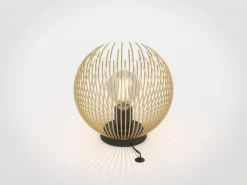 EGLO Bordlamper > Bordlampe fra Venezuela, skærm af gyldne stænger