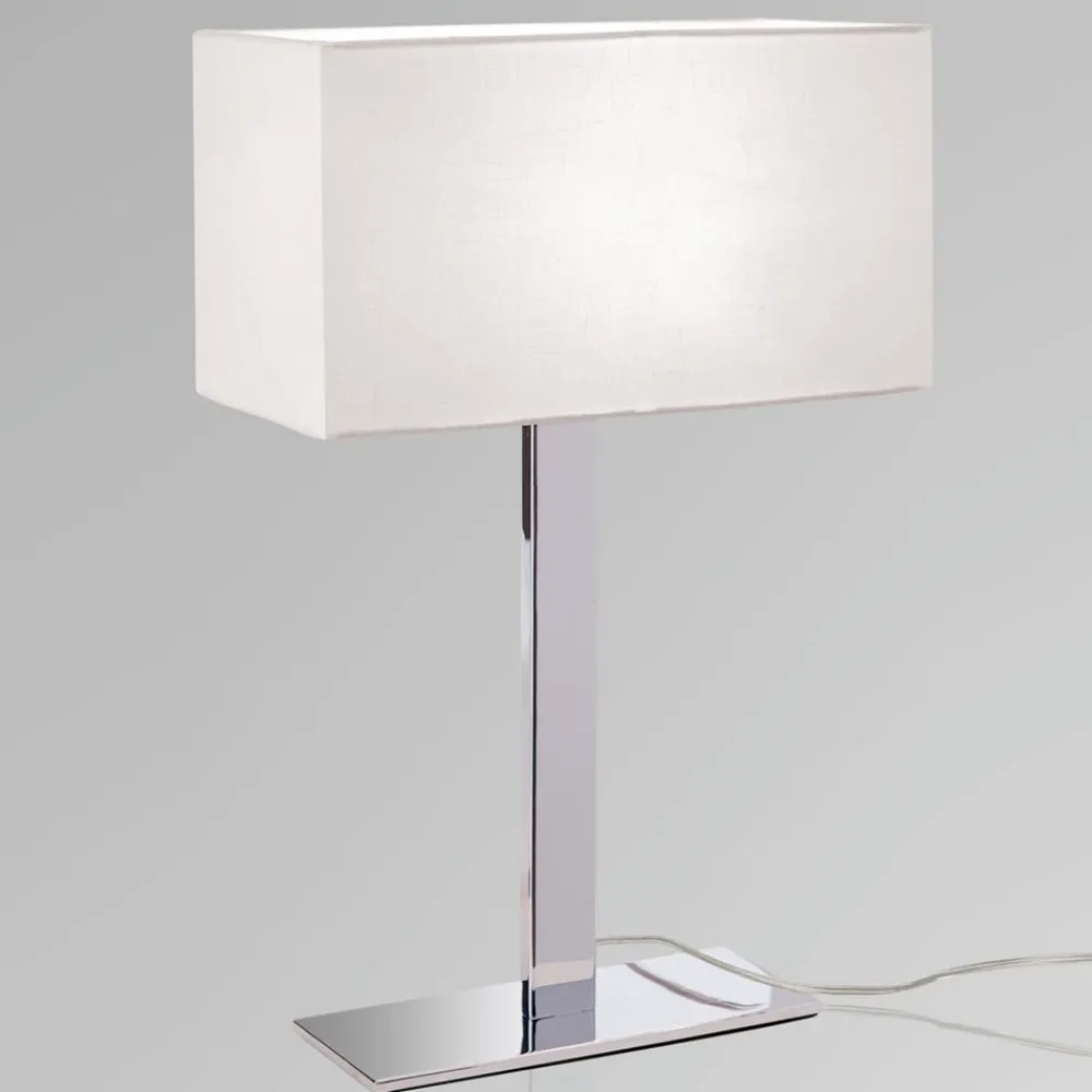 ORION Bordlamper > Bordlampe Grigor med hvid lærredsskærm