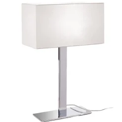 ORION Bordlamper > Bordlampe Grigor med hvid lærredsskærm