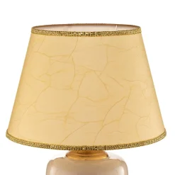 Bordlamper ^ ONLI Bordlampe Mozart i elfenben/guld