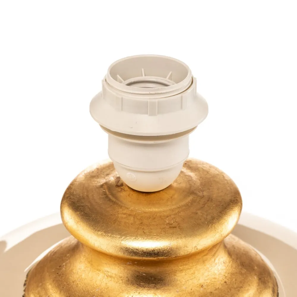 Bordlamper ^ ONLI Bordlampe Mozart i elfenben/guld