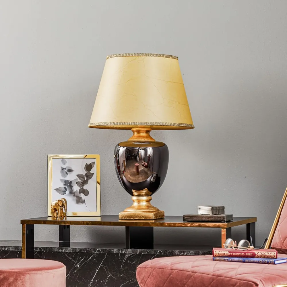 ONLI Bordlamper > Bordlampe Mozart i spejlet grå/guld