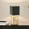 FISCHER & HONSEL Bordlamper > Bordlampe Ouro, sort/antik bronze, 35 cm, tekstil/keramik