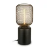 Briloner Bordlamper > Bordlampe Rist, sort, højde 22 cm, metal