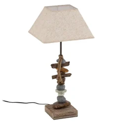 ONLI Bordlamper > Bordlampe Seregon med stendekoration, højde 63 cm