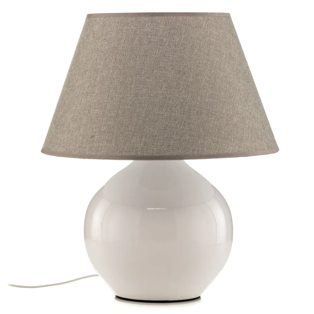 Bordlamper ^ ONLI Bordlampe Sfera, højde 53 cm, hvid/grå
