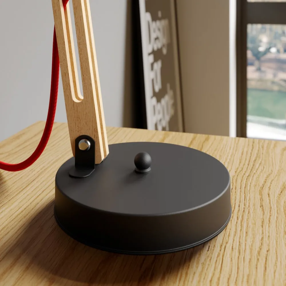 Lamkur Arbejdsrum/Kontor|Bordlamper > Bordlampe Skansen, justerbar, sort